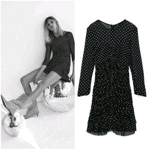 NWT ZARA | Tulle Swiss Dot Mini  Dress